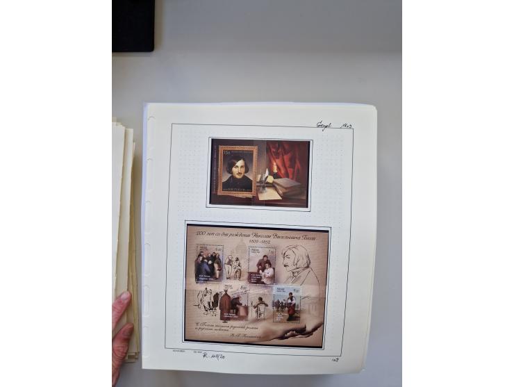 Eastern Europe: 1918/2021, extensive mint never hinged worldwide collection with many thematic stamps and souvenir sheets on 