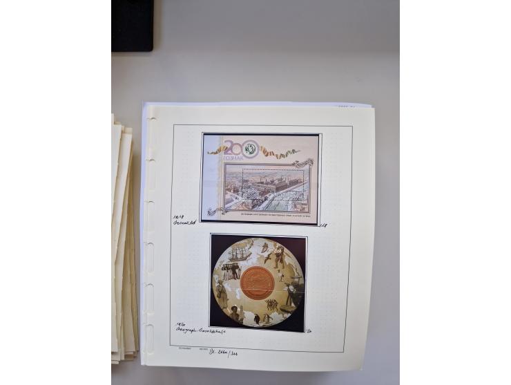 Eastern Europe: 1918/2021, extensive mint never hinged worldwide collection with many thematic stamps and souvenir sheets on 