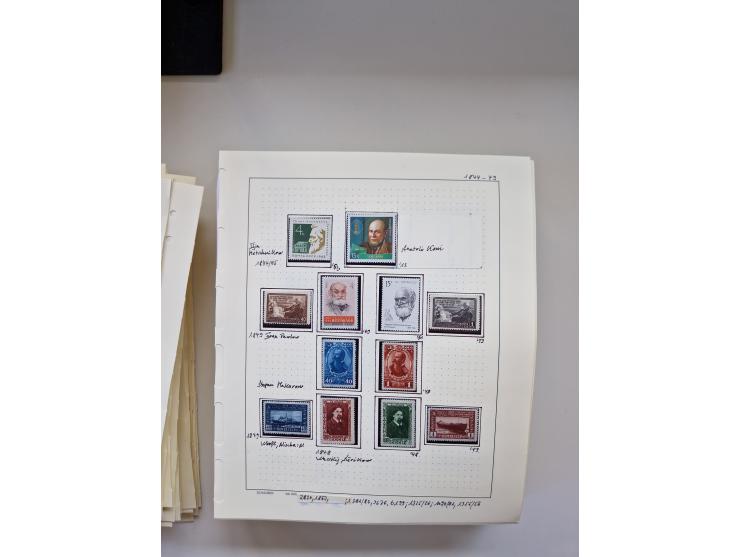 Eastern Europe: 1918/2021, extensive mint never hinged worldwide collection with many thematic stamps and souvenir sheets on 