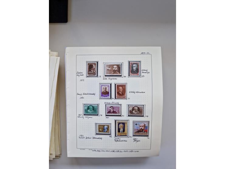 Eastern Europe: 1918/2021, extensive mint never hinged worldwide collection with many thematic stamps and souvenir sheets on 