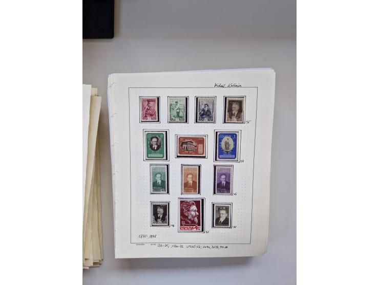 Eastern Europe: 1918/2021, extensive mint never hinged worldwide collection with many thematic stamps and souvenir sheets on 