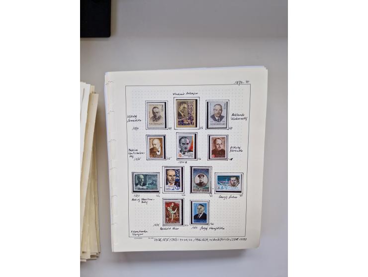 Eastern Europe: 1918/2021, extensive mint never hinged worldwide collection with many thematic stamps and souvenir sheets on 