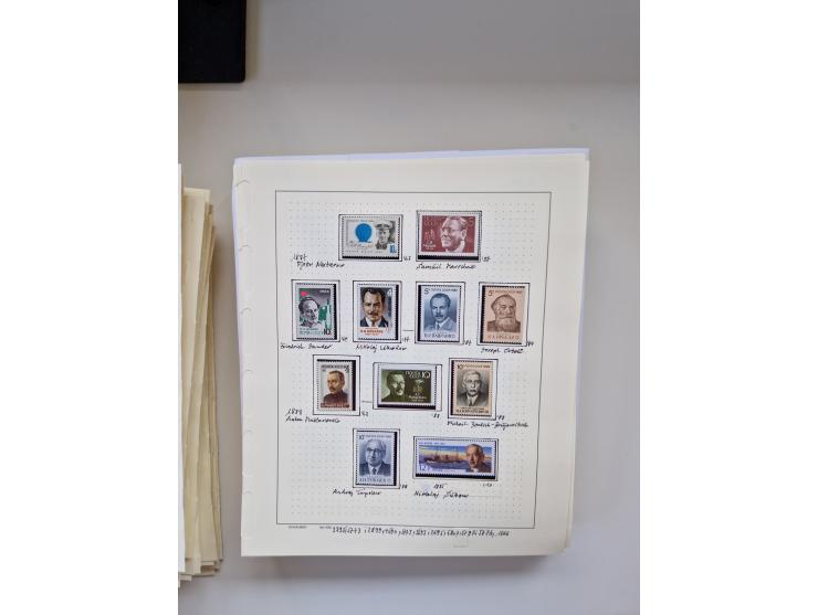 Eastern Europe: 1918/2021, extensive mint never hinged worldwide collection with many thematic stamps and souvenir sheets on 