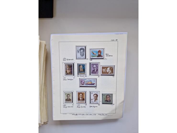 Eastern Europe: 1918/2021, extensive mint never hinged worldwide collection with many thematic stamps and souvenir sheets on 