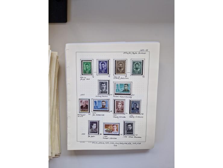 Eastern Europe: 1918/2021, extensive mint never hinged worldwide collection with many thematic stamps and souvenir sheets on 