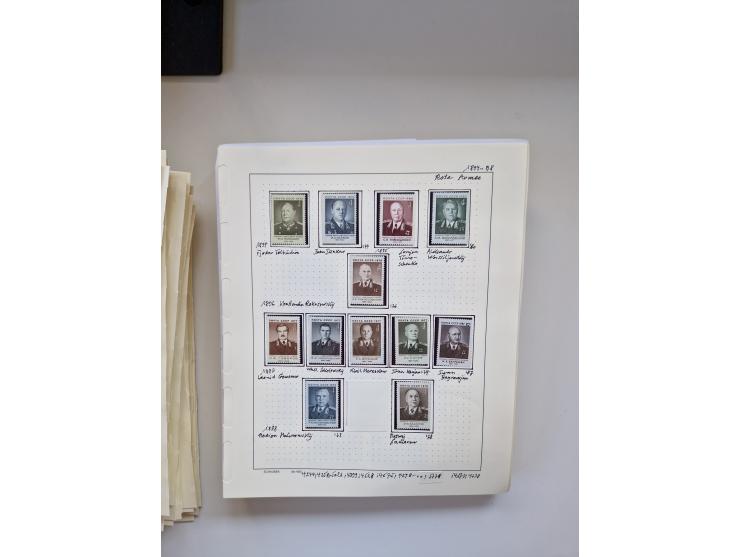 Eastern Europe: 1918/2021, extensive mint never hinged worldwide collection with many thematic stamps and souvenir sheets on 