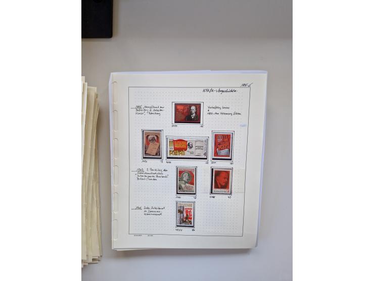 Eastern Europe: 1918/2021, extensive mint never hinged worldwide collection with many thematic stamps and souvenir sheets on 