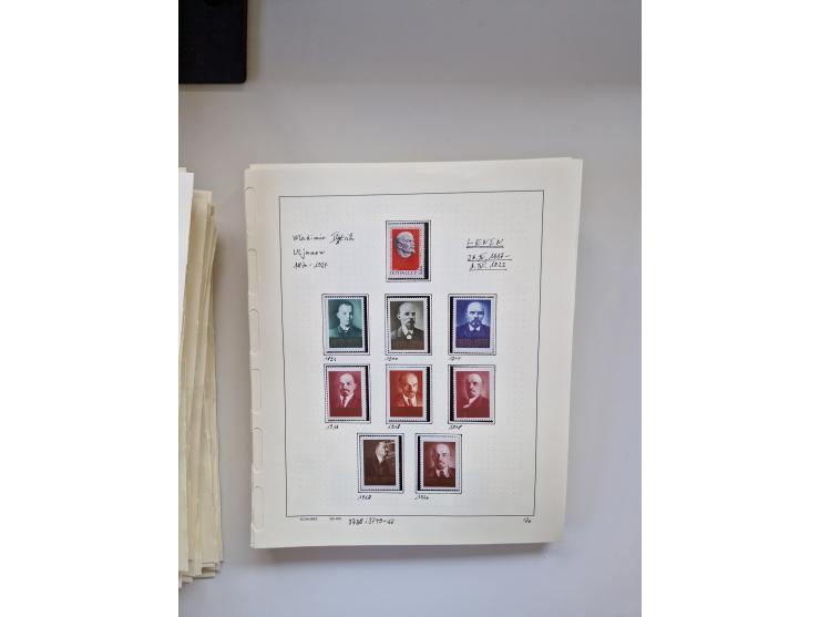 Eastern Europe: 1918/2021, extensive mint never hinged worldwide collection with many thematic stamps and souvenir sheets on 