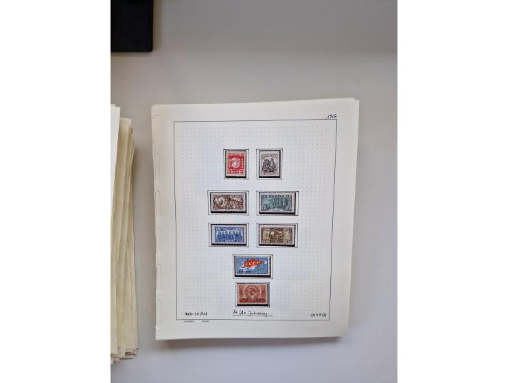 Eastern Europe: 1918/2021, extensive mint never hinged worldwide collection with many thematic stamps and souvenir sheets on 