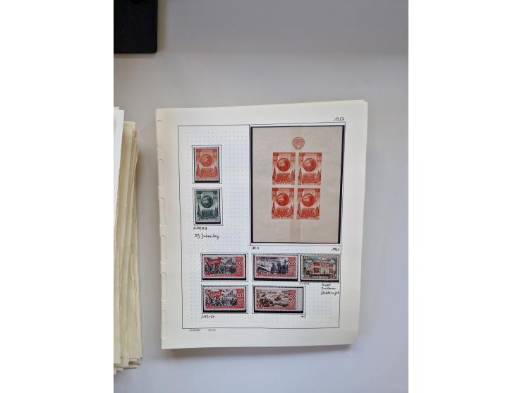 Eastern Europe: 1918/2021, extensive mint never hinged worldwide collection with many thematic stamps and souvenir sheets on 