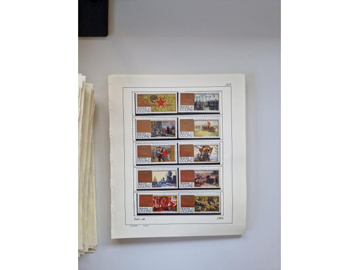 Eastern Europe: 1918/2021, extensive mint never hinged worldwide collection with many thematic stamps and souvenir sheets on 