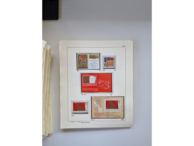 Eastern Europe: 1918/2021, extensive mint never hinged worldwide collection with many thematic stamps and souvenir sheets on 