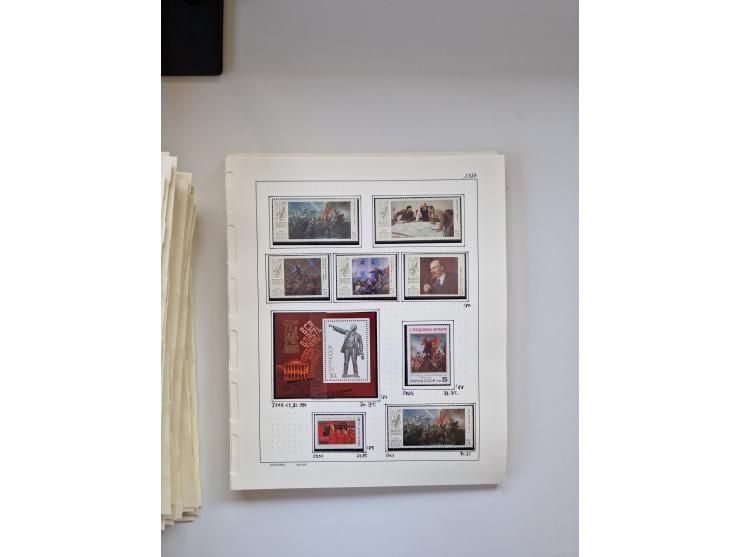 Eastern Europe: 1918/2021, extensive mint never hinged worldwide collection with many thematic stamps and souvenir sheets on 