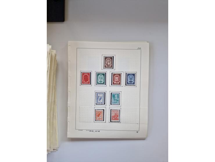 Eastern Europe: 1918/2021, extensive mint never hinged worldwide collection with many thematic stamps and souvenir sheets on 