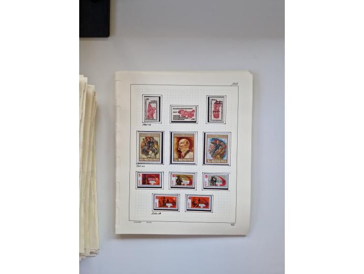 Eastern Europe: 1918/2021, extensive mint never hinged worldwide collection with many thematic stamps and souvenir sheets on 