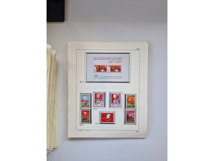 Eastern Europe: 1918/2021, extensive mint never hinged worldwide collection with many thematic stamps and souvenir sheets on 