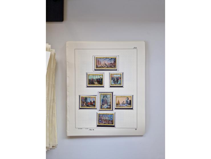 Eastern Europe: 1918/2021, extensive mint never hinged worldwide collection with many thematic stamps and souvenir sheets on 