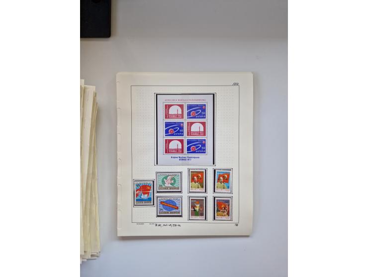 Eastern Europe: 1918/2021, extensive mint never hinged worldwide collection with many thematic stamps and souvenir sheets on 