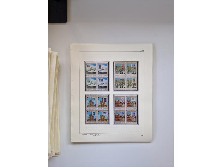 Eastern Europe: 1918/2021, extensive mint never hinged worldwide collection with many thematic stamps and souvenir sheets on 