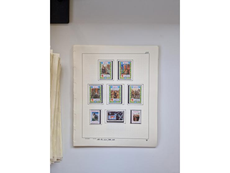 Eastern Europe: 1918/2021, extensive mint never hinged worldwide collection with many thematic stamps and souvenir sheets on 