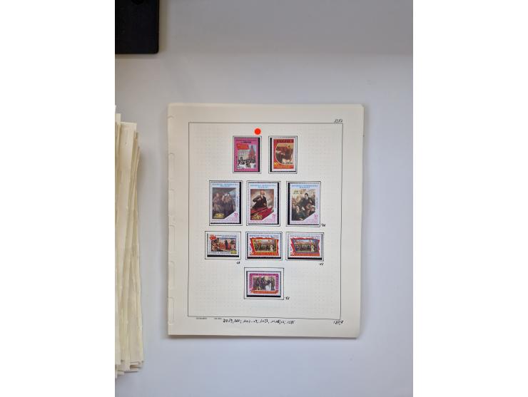 Eastern Europe: 1918/2021, extensive mint never hinged worldwide collection with many thematic stamps and souvenir sheets on 