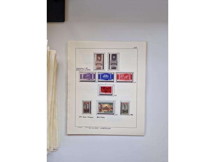 Eastern Europe: 1918/2021, extensive mint never hinged worldwide collection with many thematic stamps and souvenir sheets on 