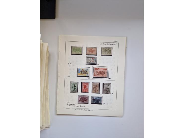 Eastern Europe: 1918/2021, extensive mint never hinged worldwide collection with many thematic stamps and souvenir sheets on 