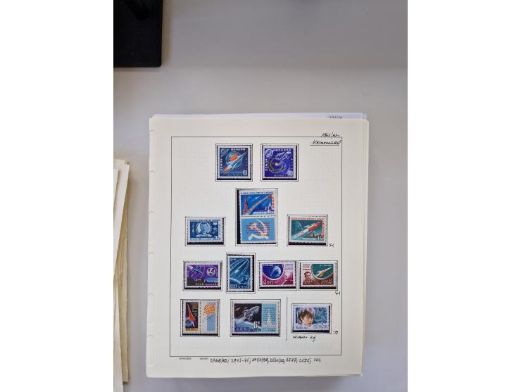 Eastern Europe: 1918/2021, extensive mint never hinged worldwide collection with many thematic stamps and souvenir sheets on 