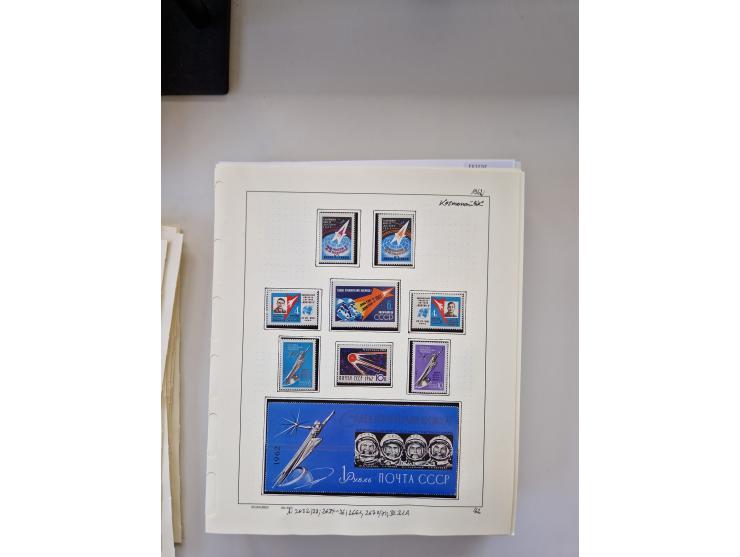 Eastern Europe: 1918/2021, extensive mint never hinged worldwide collection with many thematic stamps and souvenir sheets on 