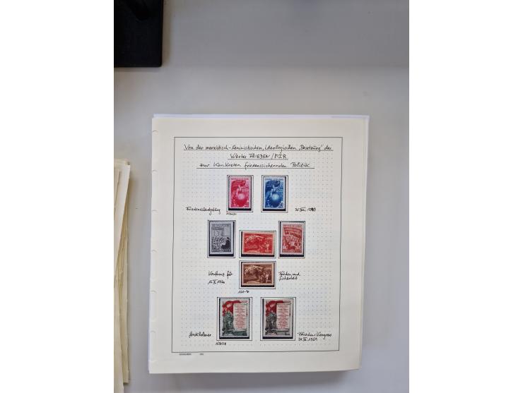 Eastern Europe: 1918/2021, extensive mint never hinged worldwide collection with many thematic stamps and souvenir sheets on 