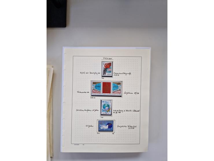 Eastern Europe: 1918/2021, extensive mint never hinged worldwide collection with many thematic stamps and souvenir sheets on 