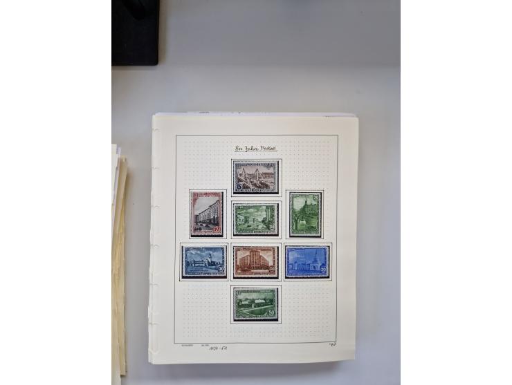 Eastern Europe: 1918/2021, extensive mint never hinged worldwide collection with many thematic stamps and souvenir sheets on 