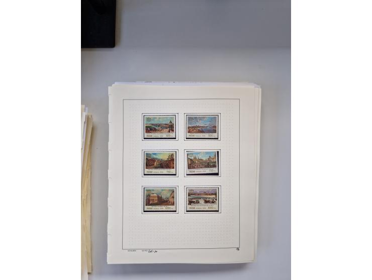 Eastern Europe: 1918/2021, extensive mint never hinged worldwide collection with many thematic stamps and souvenir sheets on 