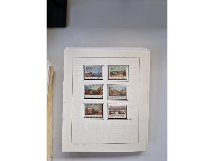 Eastern Europe: 1918/2021, extensive mint never hinged worldwide collection with many thematic stamps and souvenir sheets on 