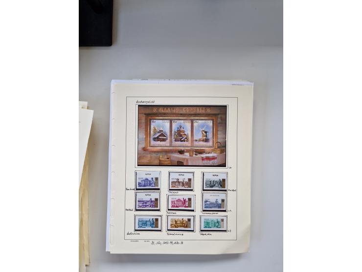 Eastern Europe: 1918/2021, extensive mint never hinged worldwide collection with many thematic stamps and souvenir sheets on 