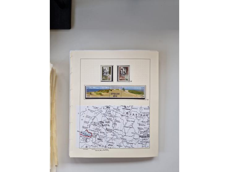 Eastern Europe: 1918/2021, extensive mint never hinged worldwide collection with many thematic stamps and souvenir sheets on 