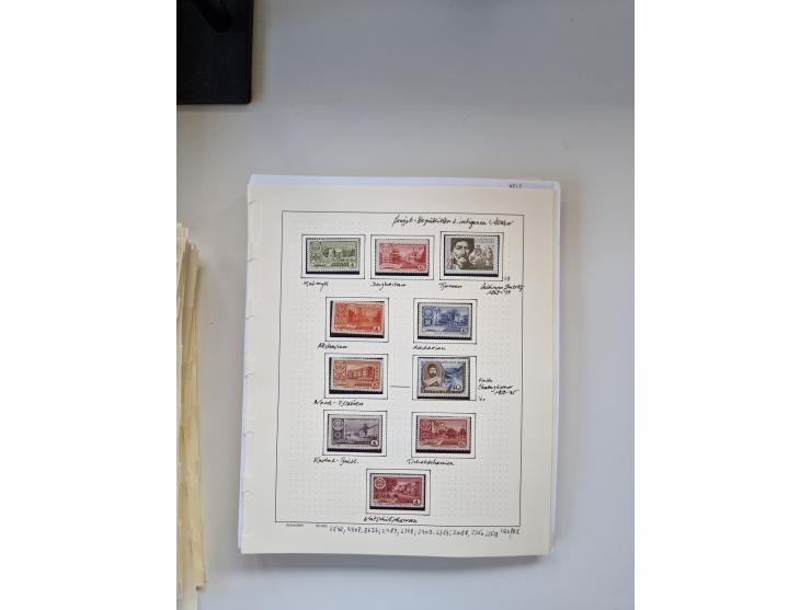 Eastern Europe: 1918/2021, extensive mint never hinged worldwide collection with many thematic stamps and souvenir sheets on 