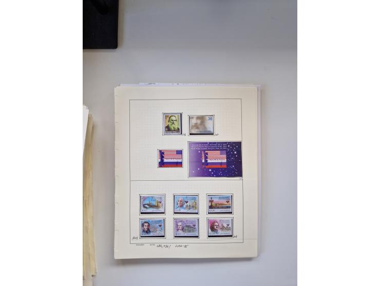 Eastern Europe: 1918/2021, extensive mint never hinged worldwide collection with many thematic stamps and souvenir sheets on 