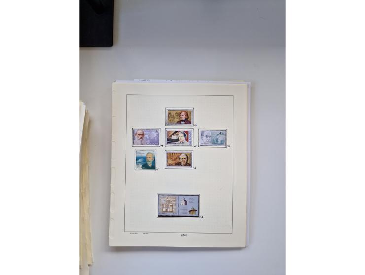 Eastern Europe: 1918/2021, extensive mint never hinged worldwide collection with many thematic stamps and souvenir sheets on 