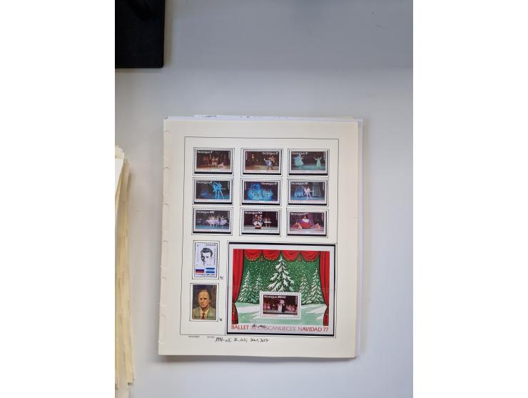 Eastern Europe: 1918/2021, extensive mint never hinged worldwide collection with many thematic stamps and souvenir sheets on 