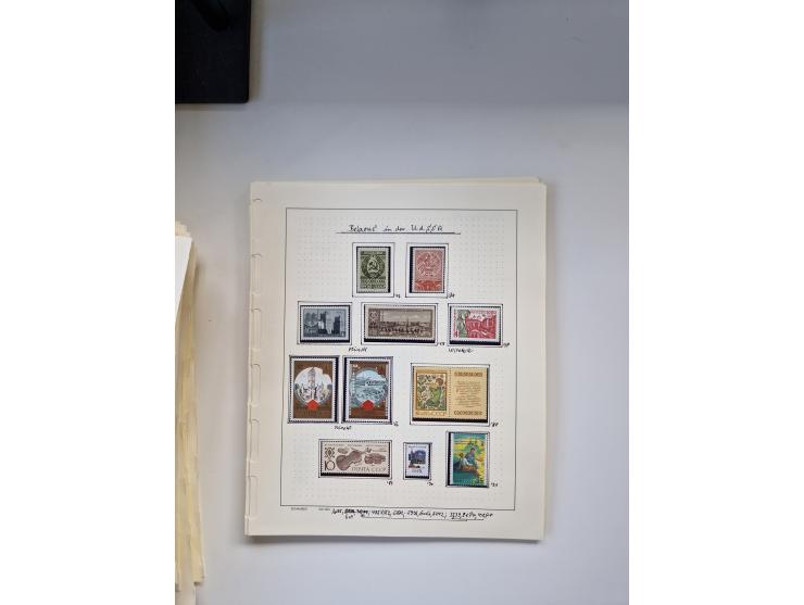Eastern Europe: 1918/2021, extensive mint never hinged worldwide collection with many thematic stamps and souvenir sheets on 