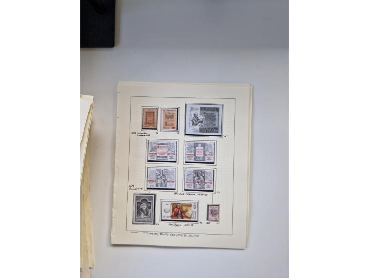 Eastern Europe: 1918/2021, extensive mint never hinged worldwide collection with many thematic stamps and souvenir sheets on 