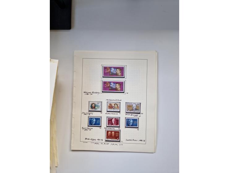 Eastern Europe: 1918/2021, extensive mint never hinged worldwide collection with many thematic stamps and souvenir sheets on 