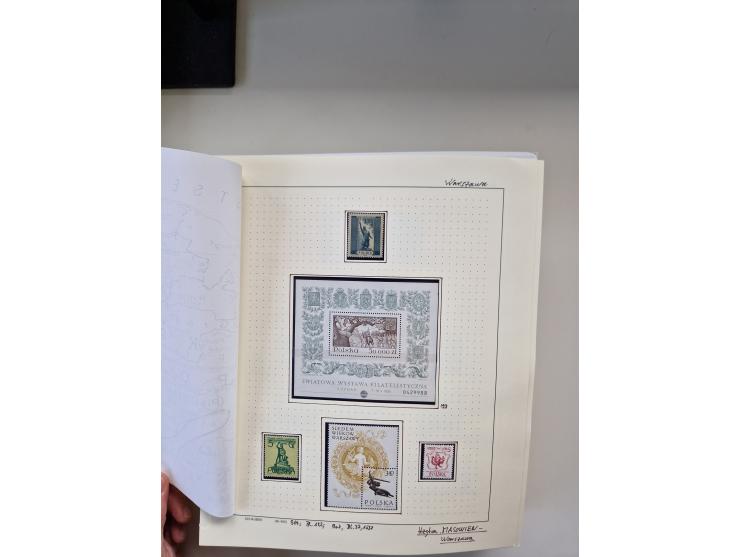 Eastern Europe: 1918/2021, extensive mint never hinged worldwide collection with many thematic stamps and souvenir sheets on 