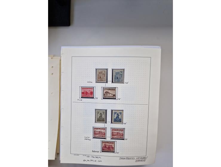 Eastern Europe: 1918/2021, extensive mint never hinged worldwide collection with many thematic stamps and souvenir sheets on 