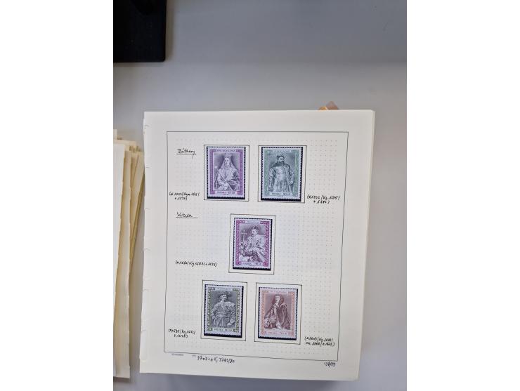 Eastern Europe: 1918/2021, extensive mint never hinged worldwide collection with many thematic stamps and souvenir sheets on 