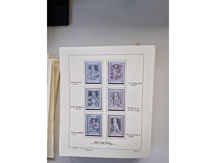 Eastern Europe: 1918/2021, extensive mint never hinged worldwide collection with many thematic stamps and souvenir sheets on 