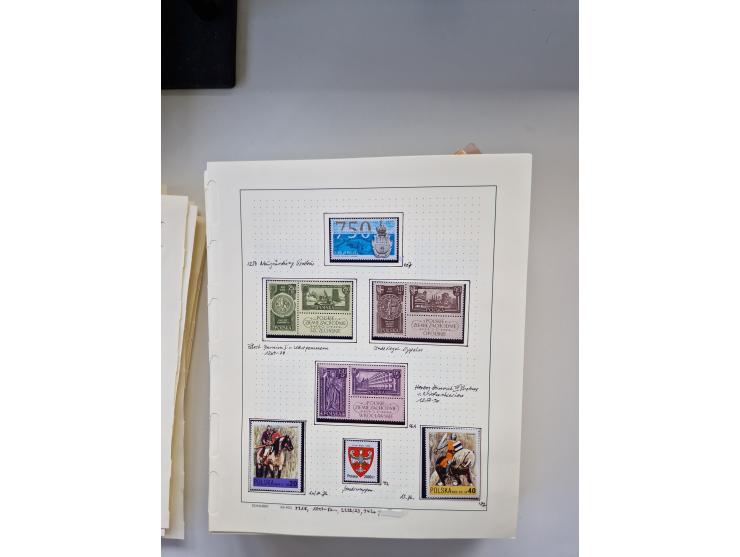 Eastern Europe: 1918/2021, extensive mint never hinged worldwide collection with many thematic stamps and souvenir sheets on 