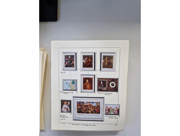 Eastern Europe: 1918/2021, extensive mint never hinged worldwide collection with many thematic stamps and souvenir sheets on 