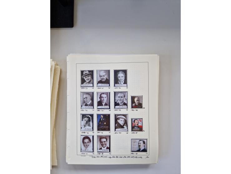 Eastern Europe: 1918/2021, extensive mint never hinged worldwide collection with many thematic stamps and souvenir sheets on 